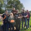 Der Motorradclub der Ulmer Bandidos schaute spontan beim Grafen in Weißenhorn vorbei. Sie übergaben ihre gesammelten Spenden.