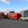 Die Firma Hölldobler hat einen Abrollcontainer entwickelt, in dem Elektrofahrzeuge gelöscht werden können. 