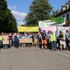 Dieses Bild bot sich Umweltministerin Ulrike Scharf, als sie gestern nach Weichering kam, um im Gasthof Vogelsang mit Verbands- und Interessensvertretern über einen möglichen Nationalpark in den Donau-Auen zu diskutieren. Zu der Demonstration hatte der Bayerische Bauernverband aufgerufen.