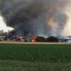 Im Bibertaler Ortsteil Anhofen ist ein Feuer in einem landwirtschaftlichen Anwesen ausgebrochen.