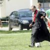 Für die sportliche Betätigung zwischendurch schnüren auch junge Geistliche die Fußballschuhe. Der Sportworkshop ist fester Bestandteil des Programmes beim Prayerfestival. 