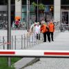 Der direkte und gewohnte Weg am Willy-Brandt-Platz entlang vom Predigerberg zur City-Galerie ist seit Samstag versperrt.
