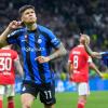 Inter-Profi Joaquin Correa jubelt nach seinem Tor zum 3:1.