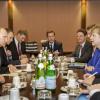 Bundeskanzlerin Merkel und Russlands Präsident Putin trafen sich in Mailand zu einem bilateralen Gespräch.