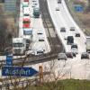 Die A8 bei Zusmarshausen, Blickrichtung Augsburg.