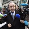 UEFA-Präsident Michel Platini verlässt nach seiner Anhörung den Internationalen Sportgerichtshof in Lausanne.