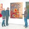 Vor Heidorns Serie „Fleisch“ stehen die Künstler der 10. Jahresausstellung im Arthaus Dießen, von link gabriele, Ulrike Hug und Reiner Heidorn. 