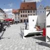 Dreharbeiten auf dem Landsberger Hauptplatz  für die Doku „Sex und Lügen“.