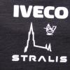 Rückseite der Protest-T-Shirts der Iveco-Mitarbeiter. Stralis heißt der in Ulm produzierte Laster-Typ. 