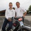 Sie haben das Sagen: Sohn Tim (links) und Vater Erich Scheunemann sind Rennleiter beim Speedway-Wochenende in Haunstetten.