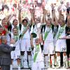 Der VfL Wolfsburg hat erstmals den DFB-Pokal gewonnen.