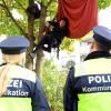 Die Polizei setzte auf Verhandlungen mit den Aktivisten des Augsburger Klimacamps.