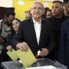 Kemal Kilicdaroglu, Vorsitzender der CHP-Partei und Erdogan-Herausforderer, bei der Stimmabgabe.