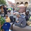 Seit einem Jahr macht das Klimacamp in Augsburg mit Aktionen auf sich aufmerksam.