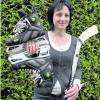 Michaela Königsberger ist die Frau, die das Eishockey in Königsbrunn retten möchte, auch wenn es im Moment nicht ganz einfach ist. Foto: Reinhold Radloff