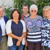 Im Bild von links: Bürgermeister Konrad Carl, Maria Bader, Tochter Claudia, die Jubilarin Berta Wawrzinek und Tochter Selma. 	