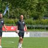 Das Trainergespann Andreas Jenik und Sebastian Hoffmann kehrt mit dem TSV Gersthofen an ihre ehemalige Wirkungsstätte beim FC Stätzling zurück. Foto: Oliver Reiser
