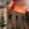 So sah es am 8. Juli aus beim Großbrand im Caritas-Gebäude.