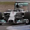 Nico Rosberg spulte mit seinem Mercedes AMG Runde um Runde ab.