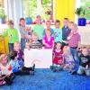 Wie entsteht ein Regenbogen? Wer könnte besser darüber Bescheid wissen als die Kinder aus dem gleichnamigen Kindergarten in Obenhausen. Foto: fada