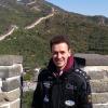 Matthias Peischer an der Chinesischen Mauer: Der Penzinger Stockschütze gehört einer deutschen Delegation an, die das Stockschießen in China populär machen soll. 