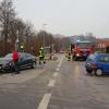 In Mühlhausen stießen am Montag zwei Autos zusammen.