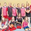 Die U12-Mädchen des TSV Nördlingen um Trainerin Agi Szittya landeten bei den bayerischen Minimasters auf dem dritten Platz.  