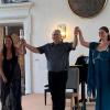 Brigitte Thoma, Matthias Hammerschmitt und Anna-Maria Thoma brillierten mit Schuberts „Winterreise“ im Hochsommer in Wettenhausen.