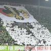 Choreografie der FCA-Fans vor dem Pokal-Spiel gegen den FC Schalke 04.