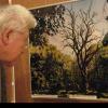 Die Besucher der Ausstellung im Bürgersaal nahmen die Fotos - hier Frank Liebes „Schirmeiche in Goor auf Rügen“ - genau unter die Lupe. 	