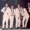 Auftritt der Band White Stars im Lammsaal in Burgau 1968. Das Foto zeigt von links Streitel Robert, Ruder Helmut, Offenwanger Wendelin und Zimmermann Wolfgang.