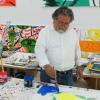 So sieht eine kreative Umgebung aus: Maler Stefan Szczesny in seinem Atelier. Der 64-Jährige lebt in Saint-Tropez und Berlin. 