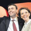 SPD-Wahlkämpfer Nils Schmid mit Ehefrau Tülay.  