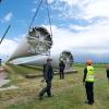 So läuft der Transport der großen Windräder durch Leeder.