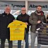 Der TSV Gersthofen präsentiert sein neues Trainergespann. Von links Abteilungsleiter Klaus Assum, Sebastian Hoffmann, Andreas Jenik und stellvertretender Abteilungsleiter Ulf Haas.