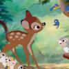 Bambi mit seinen Freunden in dem Zeichentrick-Klassiker von Disney.