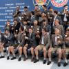 Die Bayern-Mannschaft beim Fotoshooting.
