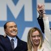 Der Forza-Italia-Chef Silvio Berlusconi und die Vorsitzende der rechtsradikalen Fratelli d'Italia, Giorgia Meloni, waren sich im Wahlkampf noch einig. Bei der Kabinettsbildung hakt es nun.