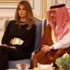 Melania Trump und der saudi-arabische Kronprinz, Mohammed ibn Naif, während eines Treffens im Königspalast in Riad.
