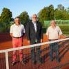 35 Jahre nach der Gründung hat der Tennisclub die Auflösung beschlossen. Als Liquidatoren wählten die Mitglieder (von links) Erwin Sauter, Ludwig Feldmeier und Johann Ortlieb.