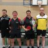 Sie standen im Halbfinale bei den Tischtennis-Vereinsmeisterschaften des TSV Binswangen. Von links: Matthias Stallauer, Werner Bunk, Michael Mayerle und Günter Mayer. 	