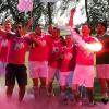 Neben dem Fußball stand in Ludwigsmoos auch das Feiern im Mittelpunkt. Das Turnier gewannen die Karlshulder „Mia san Bia“.  	