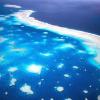 Luftaufnahme des Great Barrier Riffs vor der Küste Australiens: Das größte Korallenriff der Welt vor der australischen Ostküste wird nach einer neuen Studie nicht so schnell verschwinden, wie bislang gedacht. (Archivbild) dpa