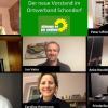Der neue Vorstand des Grünen-Ortsverbands Schondorf in der virtuellen Mitgliederversammlung. Gewählt wurden die Vorstandsmitglieder zuvor in einer Urnen-Wahl. 