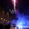 Prosit Neujahr: Feuerwerk in der Innenstadt in Augsburg.