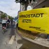 Aktivisten der Verkehrswende kündigen mehrere Rad-Demonstrationen in Augsburg an.   