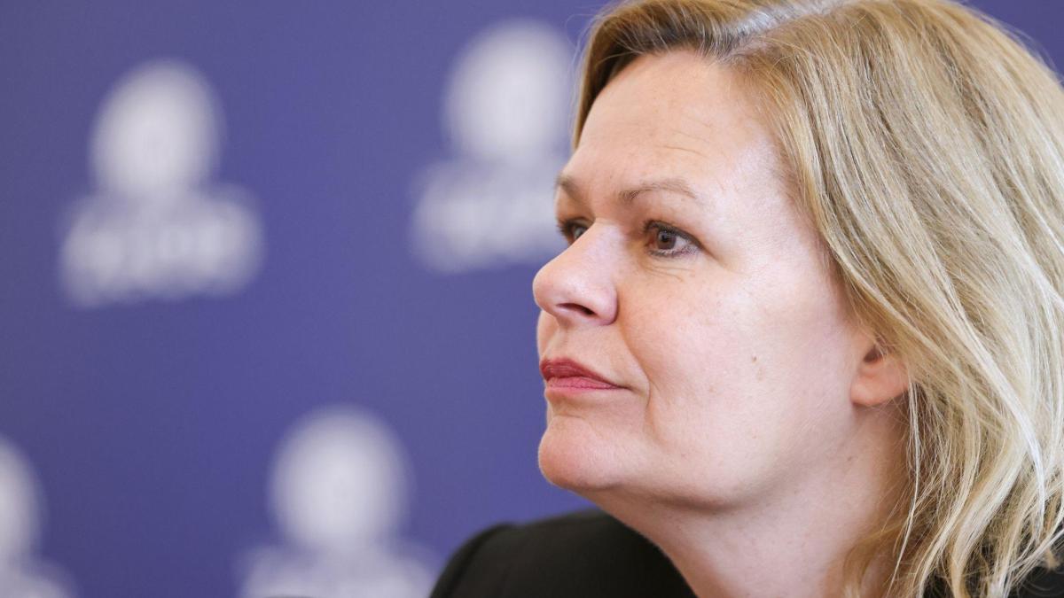 Innenministerin Faeser Kritisiert Aktionen Der "Letzten Generation" Scharf