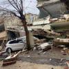 Ein Bild aus der Stadt Pazarcik, die in der Nacht auf Montag von einem Erdbeben größtenteils zerstört wurde. Rezan Sait Içboyun bekam es von Freunden und Verwandten zugesandt.