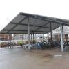 Die vom Landkreis geplante neue Fahrradabstellanlage an der Realschule in Weißenhorn soll Platz für insgesamt 240 Räder bieten und eine Dachbegrünung erhalten.   