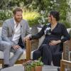 Prinz Harry und seine Ehefrau Herzogin Meghan während des aufsehenerregenden Interviews mit US-Talkmasterin Oprah Winfrey.